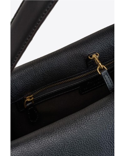 BIG LEAF BAG HOBO DE PIEL ABATANADA