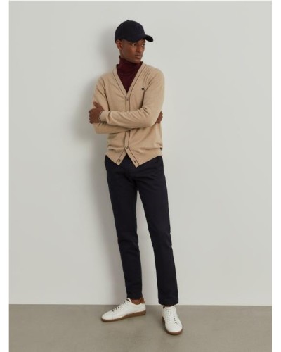 Cárdigan de algodón y cachemir con botones