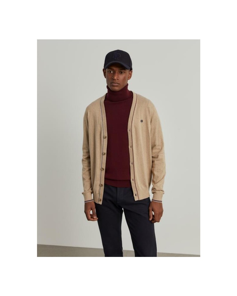 Cárdigan de algodón y cachemir con...