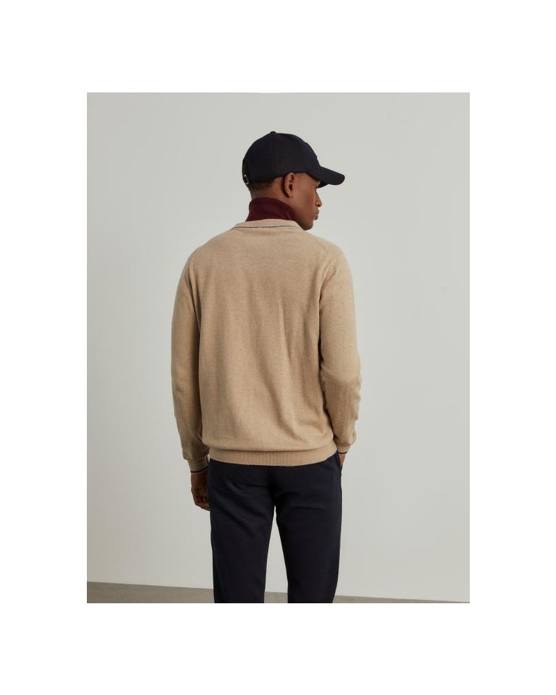 Cárdigan de algodón y cachemir con...