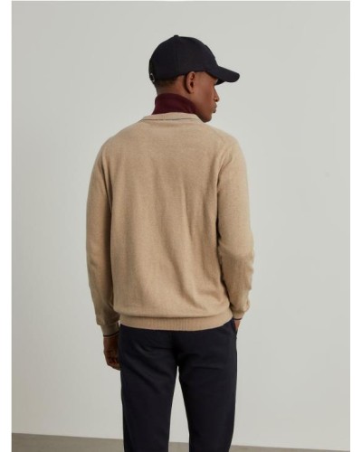 Cárdigan de algodón y cachemir con botones