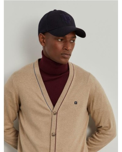 Cárdigan de algodón y cachemir con botones