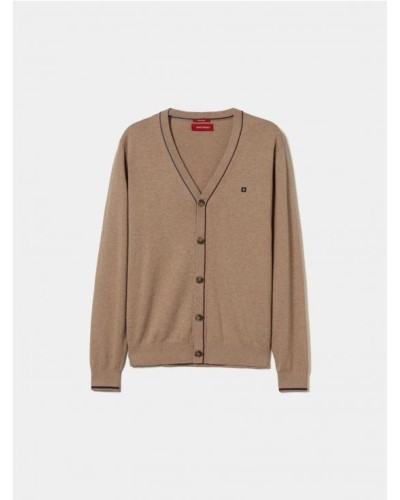 Cárdigan de algodón y cachemir con botones