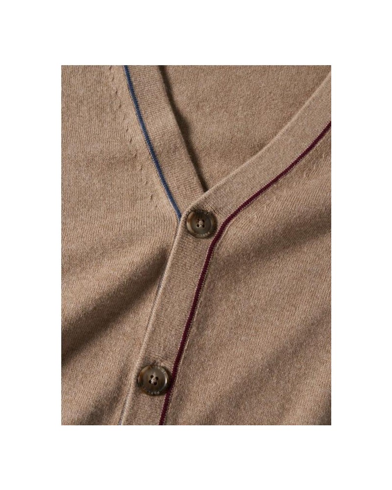 Cárdigan de algodón y cachemir con...