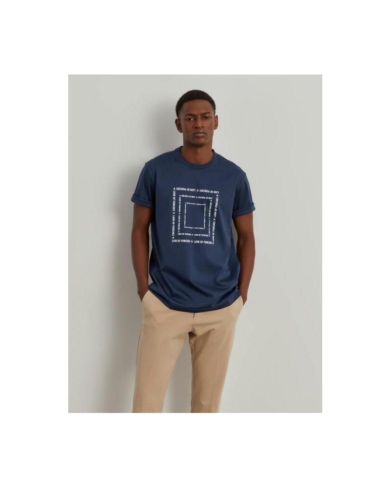 Camiseta de algodón estampada