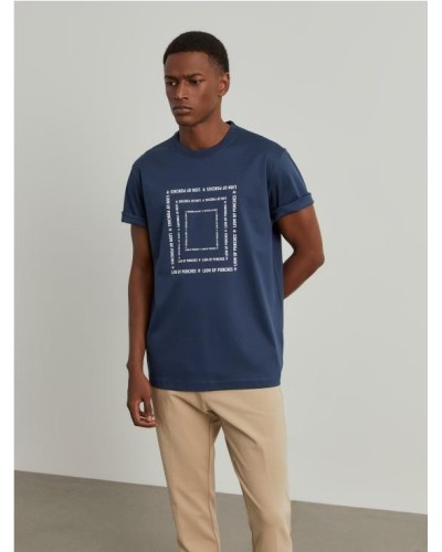 Camiseta de algodón estampada