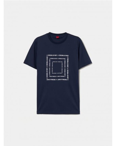 Camiseta de algodón estampada