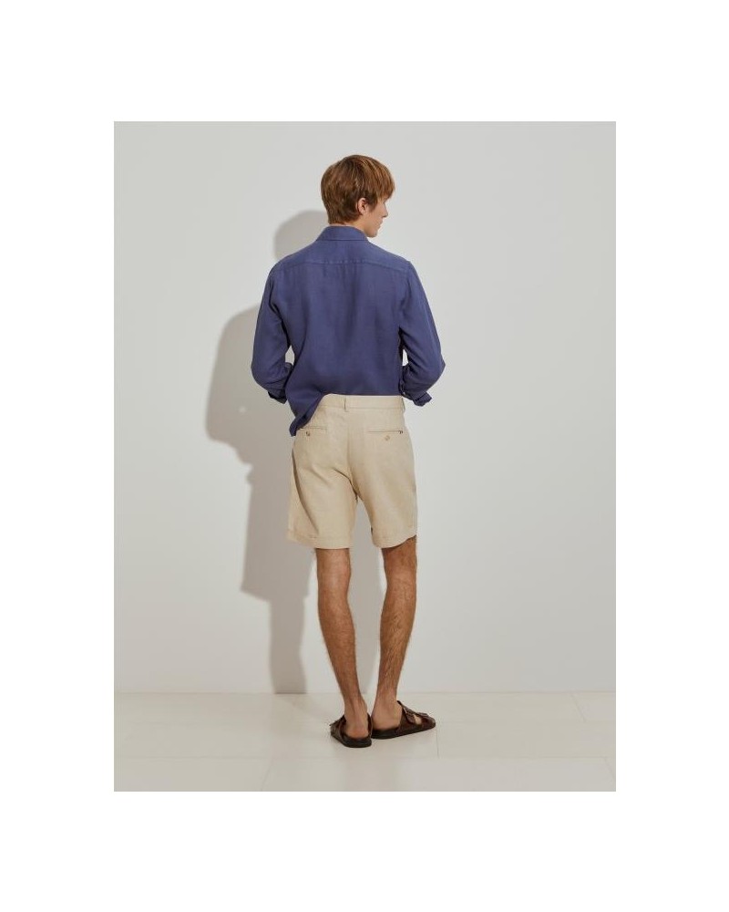 Bermudas de mezcla de algodón y lino 2