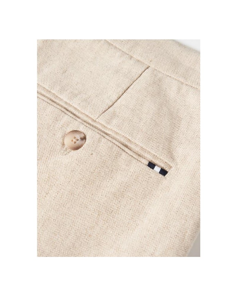 Bermudas de mezcla de algodón y lino