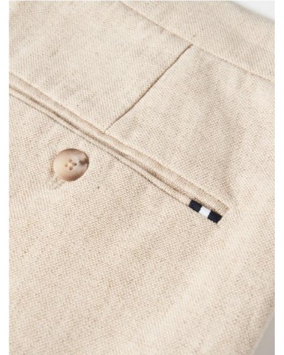 Bermudas de mezcla de algodón y lino