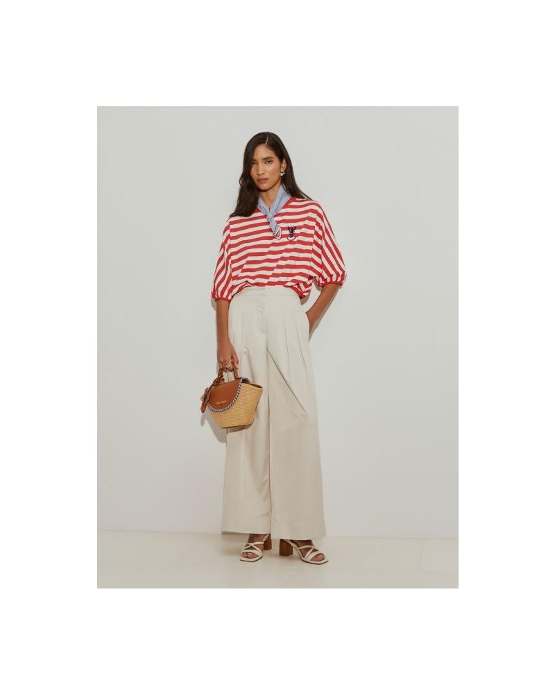 Pantalón ancho con pliegues Pantalón ancho con pliegues