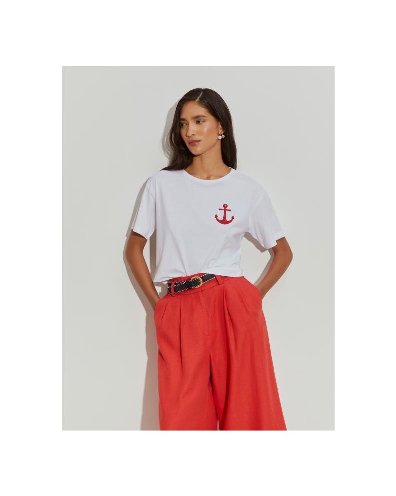 Camiseta cropped ancla