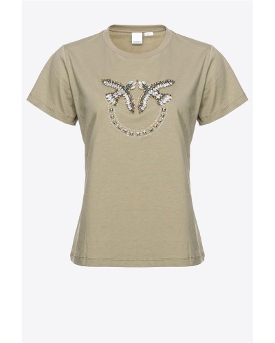 CAMISETA CON BORDADO LOVE BIRDS