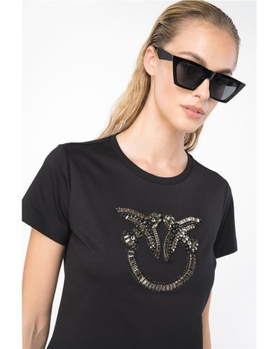 CAMISETA CON BORDADO LOVE BIRDS