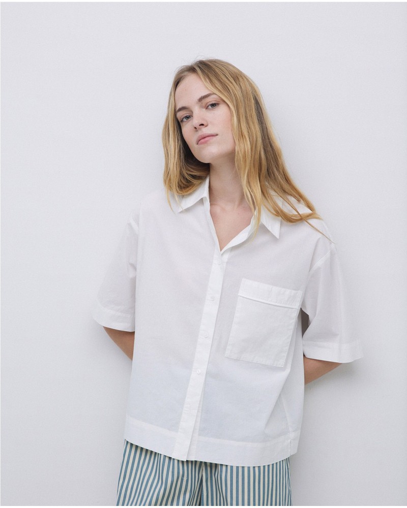 Camisa manga corta popelín blanco
Ref. 42835