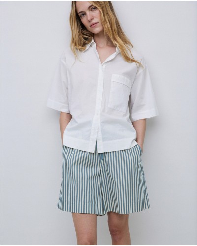 Camisa manga corta popelín blanco
Ref. 42835