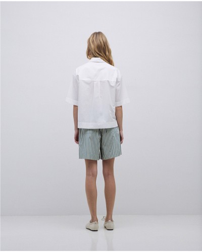 Camisa manga corta popelín blanco
Ref. 42835