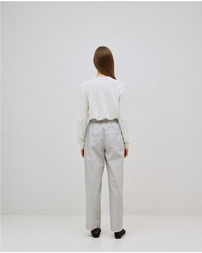 Pantalones rectos popelín gris
Ref. 42834