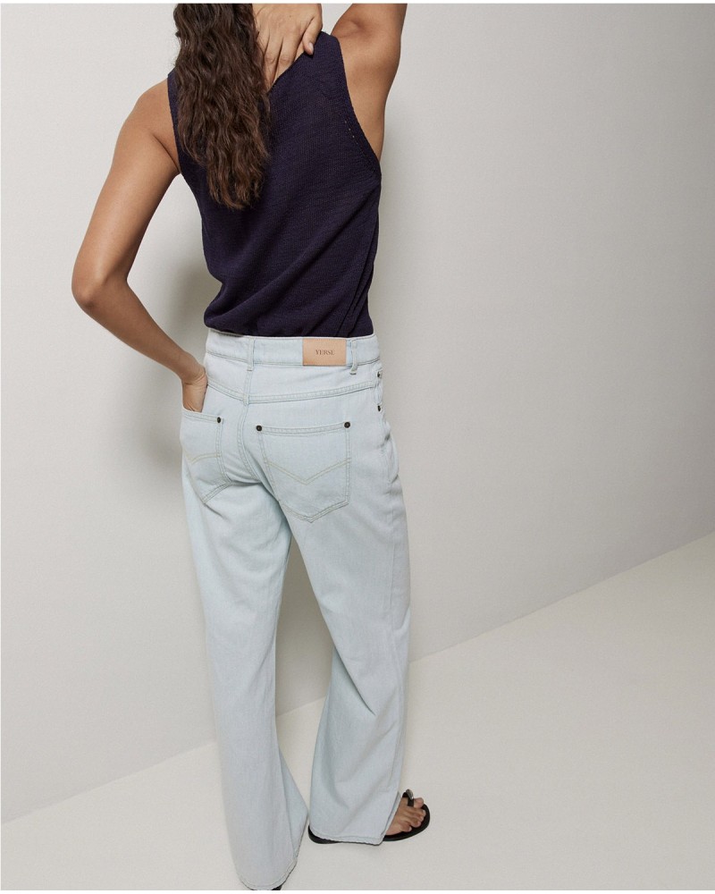 Jeans anchos azul claro
Ref. 42864