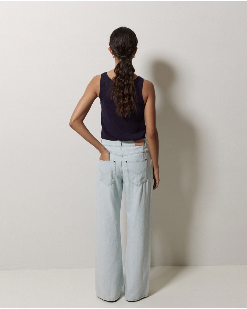 Jeans anchos azul claro
Ref. 42864