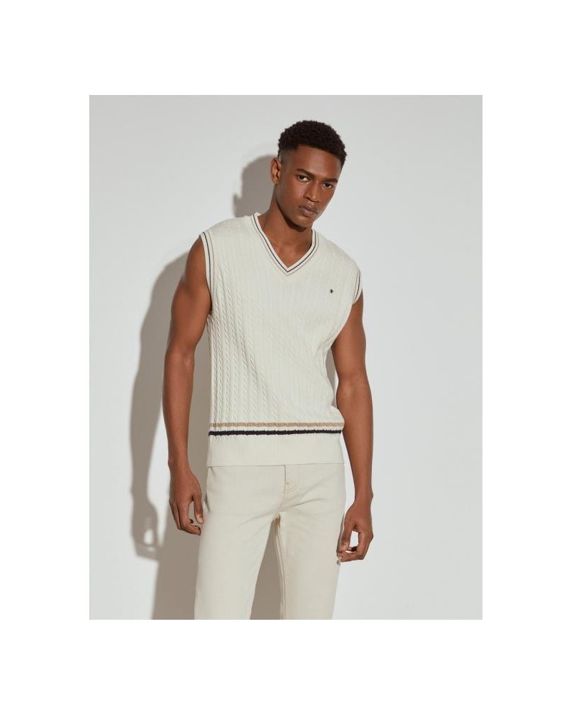 Chaleco de punto con rayas. 2