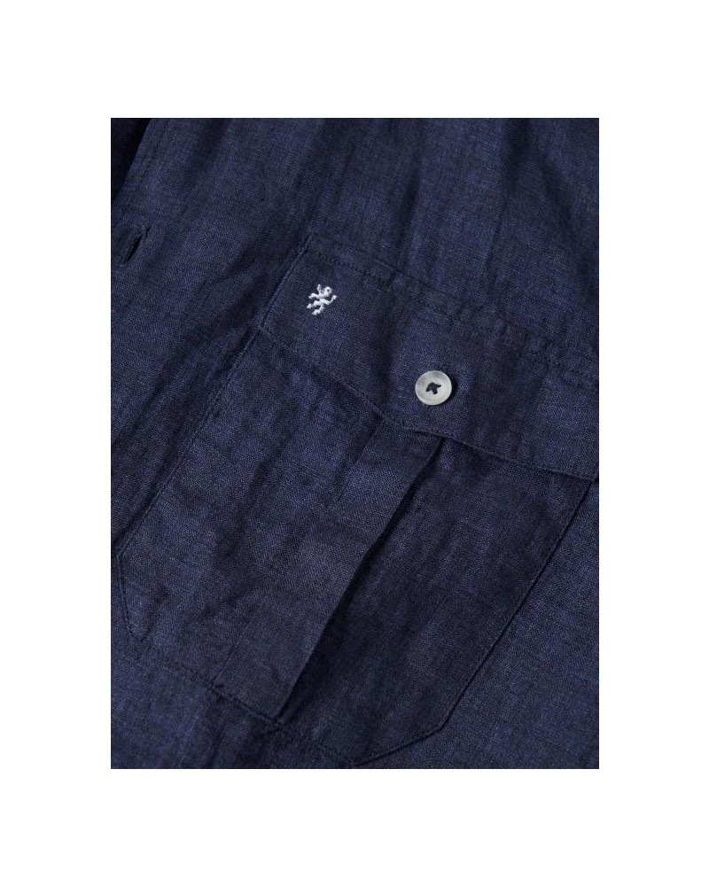 Camisa lino manga corta