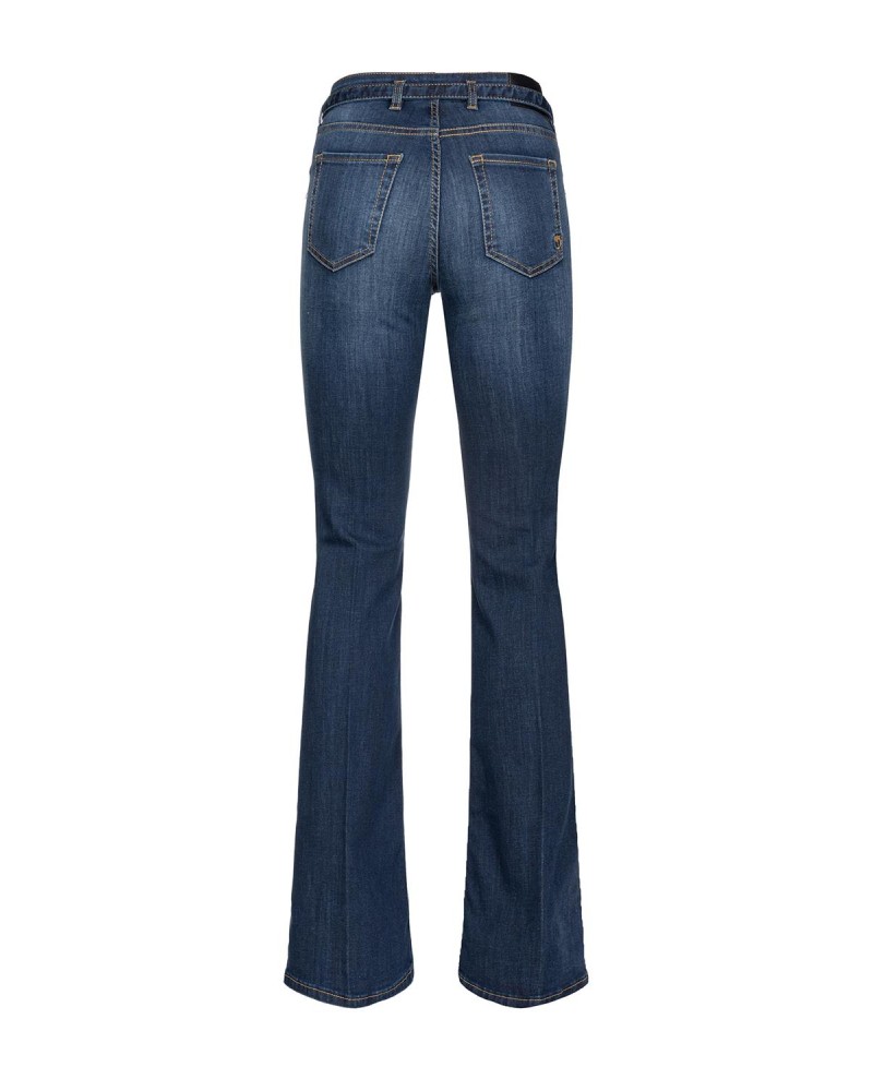 PANTALÓN ACAMPANADO CON CINTURON N...