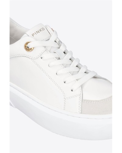 ZAPATILLAS DE PIEL CON DETALLES EN CONTRASTE