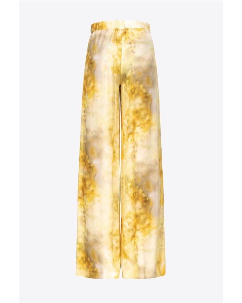 PANTALÓN PALAZZO DE FLORES CON DÉGRADÉ