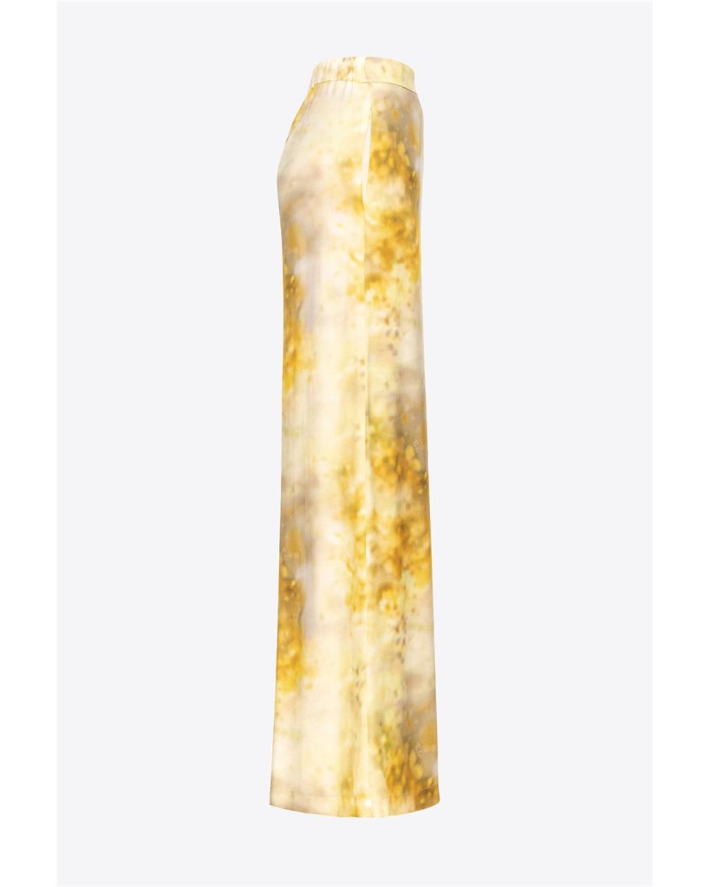 PANTALÓN PALAZZO DE FLORES CON DÉGRADÉ