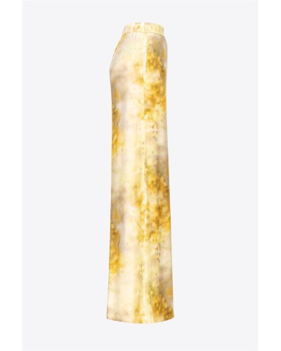 PANTALÓN PALAZZO DE FLORES CON DÉGRADÉ