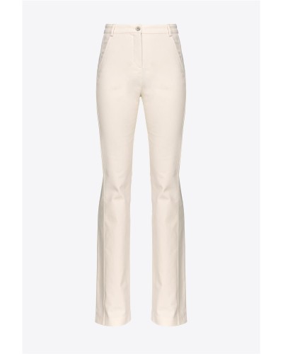 PANTALONES ACAMPANADOS DE TRICOTINA