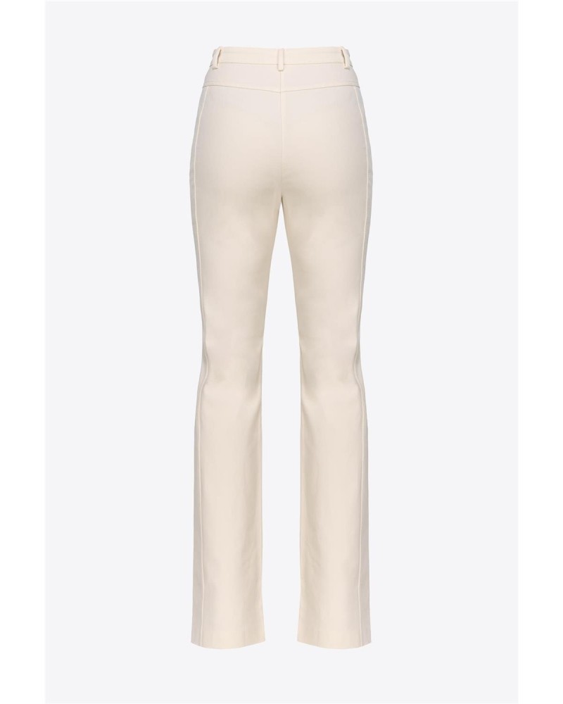 PANTALONES ACAMPANADOS DE TRICOTINA