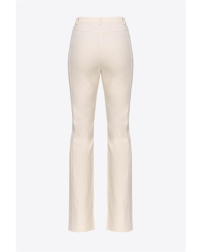 PANTALONES ACAMPANADOS DE TRICOTINA