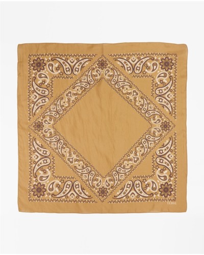 Pañuelo bandana de seda ocre
Ref. 41914