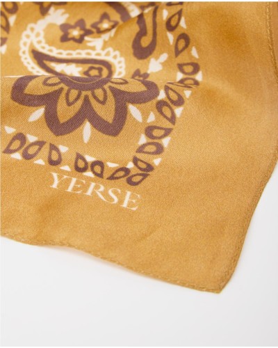 Pañuelo bandana de seda ocre
Ref. 41914
