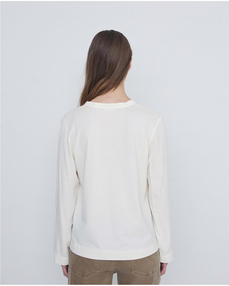 Camiseta combinada con satén crudo...