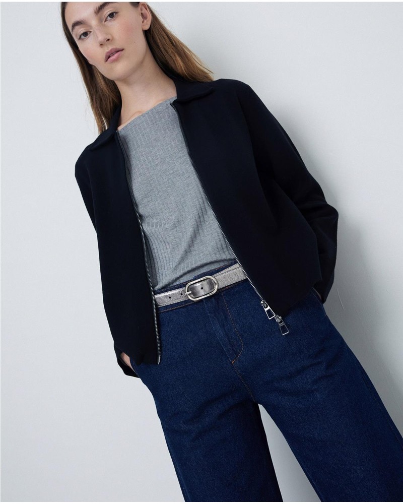 Cárdigan punto cremallera negro
Ref. 41507 2