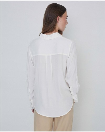 Camisa fluida creppe crudo
Ref. 41830