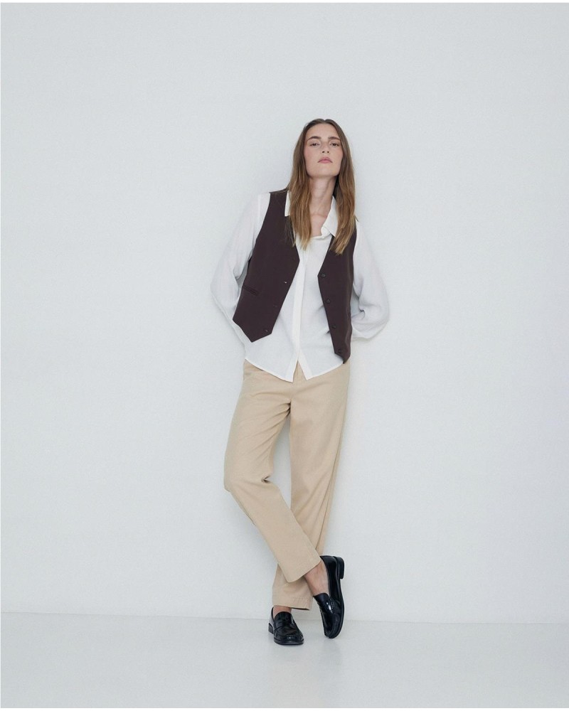 Camisa fluida creppe crudo
Ref. 41830