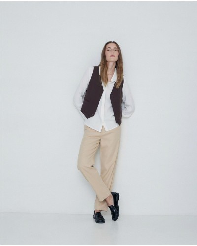 Camisa fluida creppe crudo
Ref. 41830