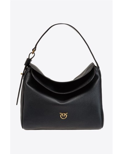 BIG LEAF BAG HOBO DE PIEL ABATANADA