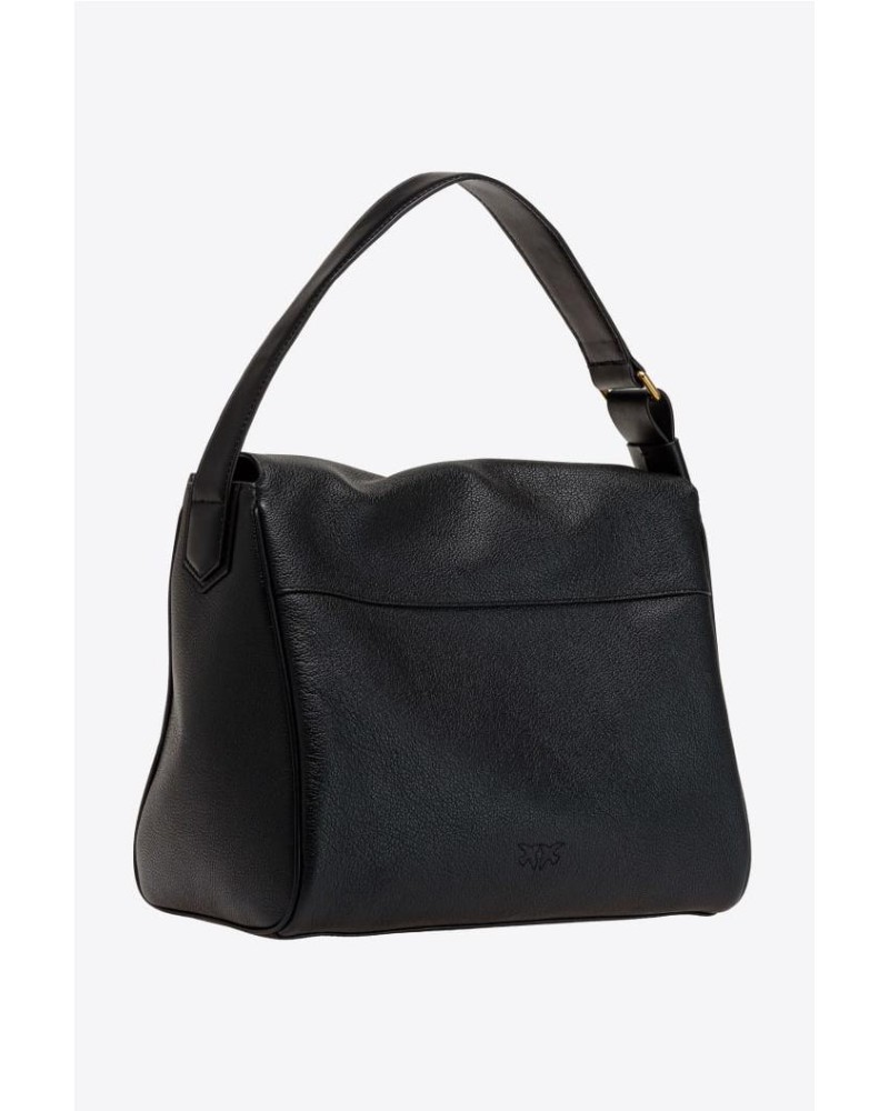 BIG LEAF BAG HOBO DE PIEL ABATANADA