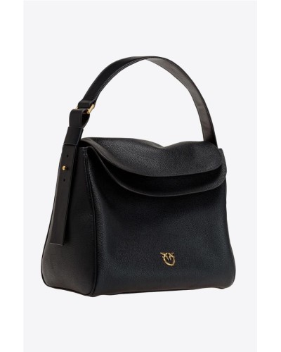 BIG LEAF BAG HOBO DE PIEL ABATANADA